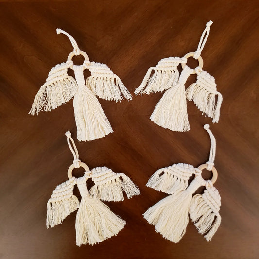 Macrame Angel Ornaments